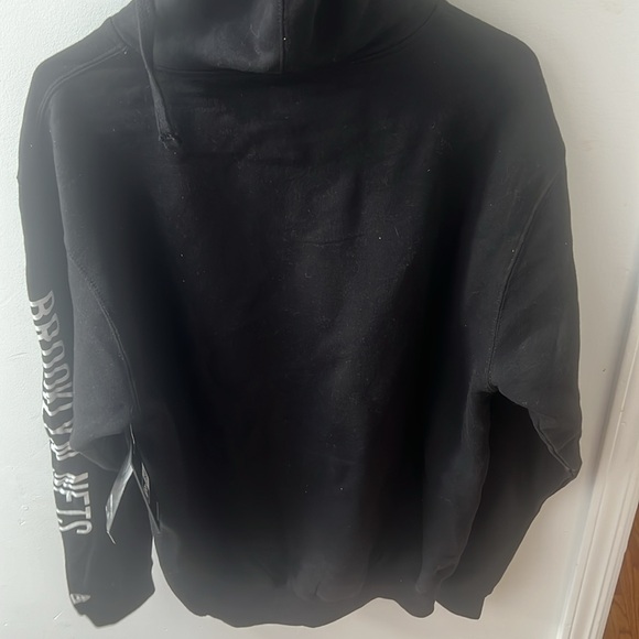 Brooklyn Nets New York NBA Black Hoodie Medium Mens Hoodie Basketball New Era - Picture 7 of 16